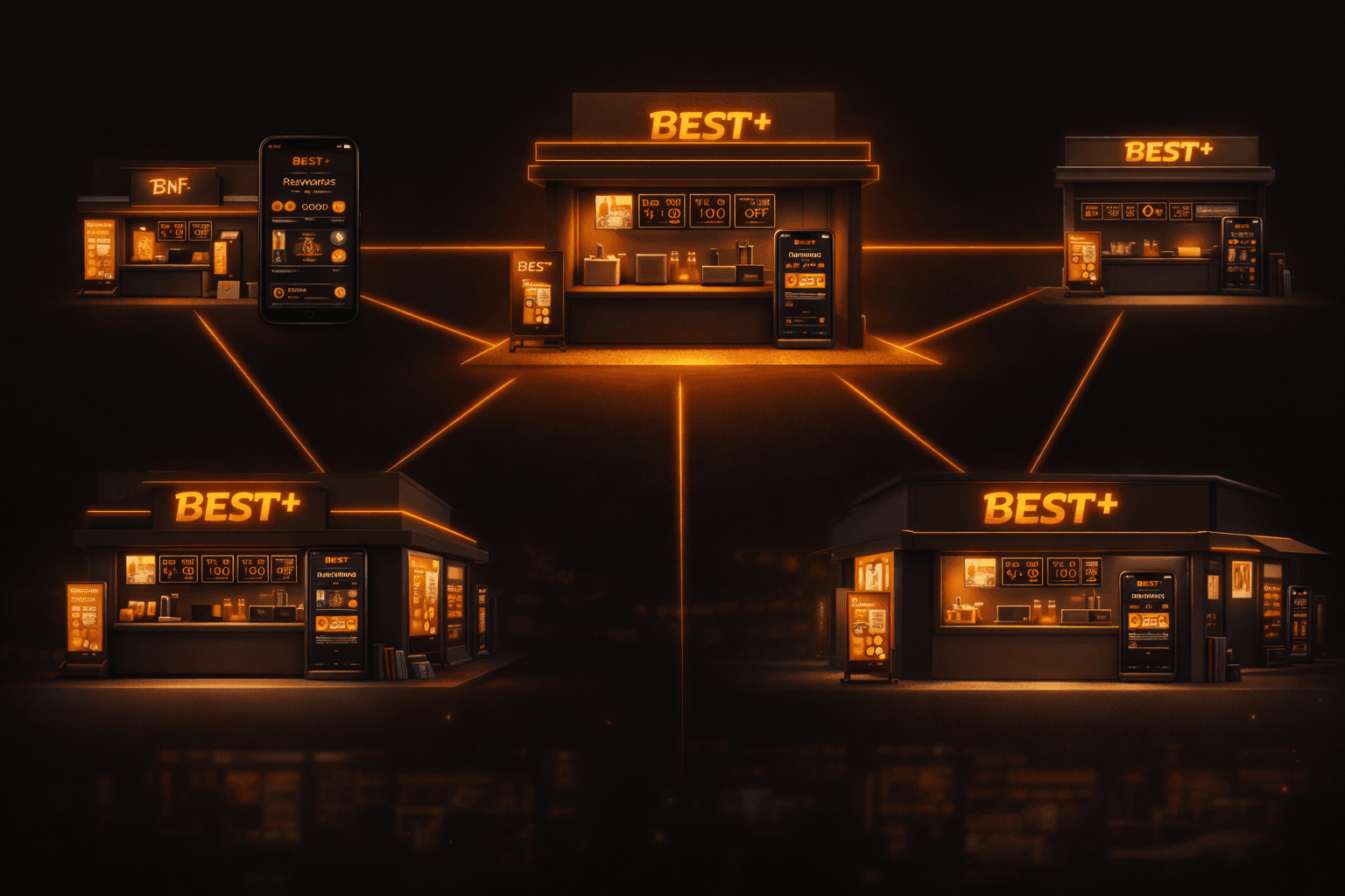 BEST+ scalable storefront system — second location render